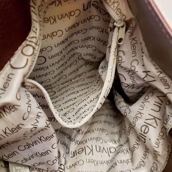 Calvin Klein Plum Shoulder Tote Bag - Picture 13 of 15